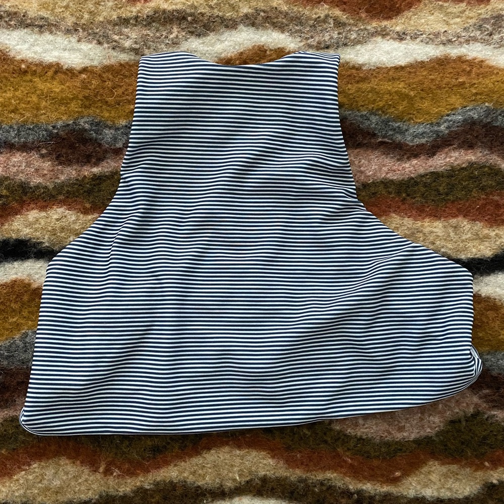 Acacia Blue & White Striped Top